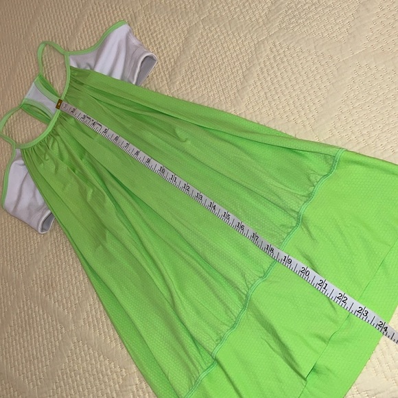 Lululemon No Limits Tank Bright white /Green 💚🤍💚 Size 8 P3 - Picture 6 of 7